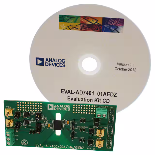 EVAL-AD7401AEDZ Analog Devices Inc.  Cartes d'évaluation - Convertisseurs analogique-numérique (CAN)